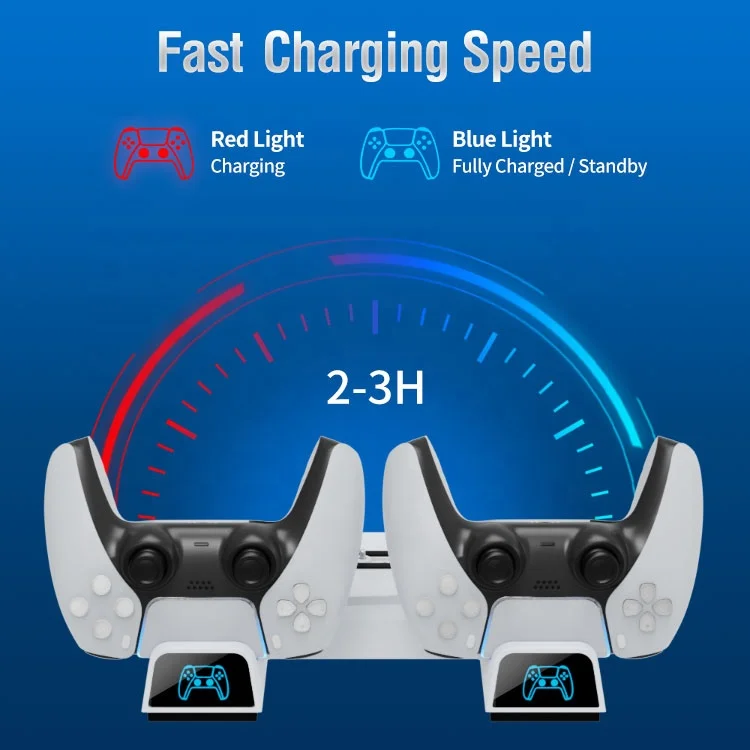 OIVO Brand Factory Direct Supply Multifunctional Vertical Stand Cooling Fan for Playstation5 PS5 Game Console