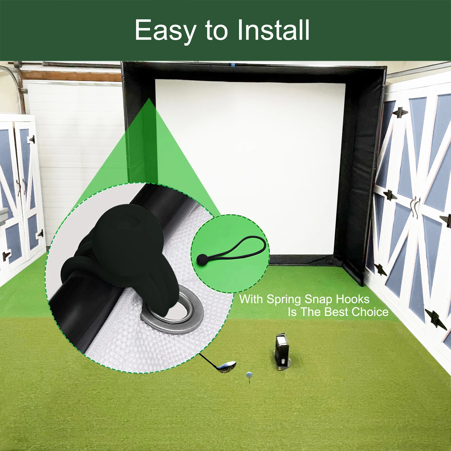 3d Impact Screen Virtual Low Noise Golf And Sport Simulator For Sale Ultra Clear Washable Golf Impact Screen for Golf Practice