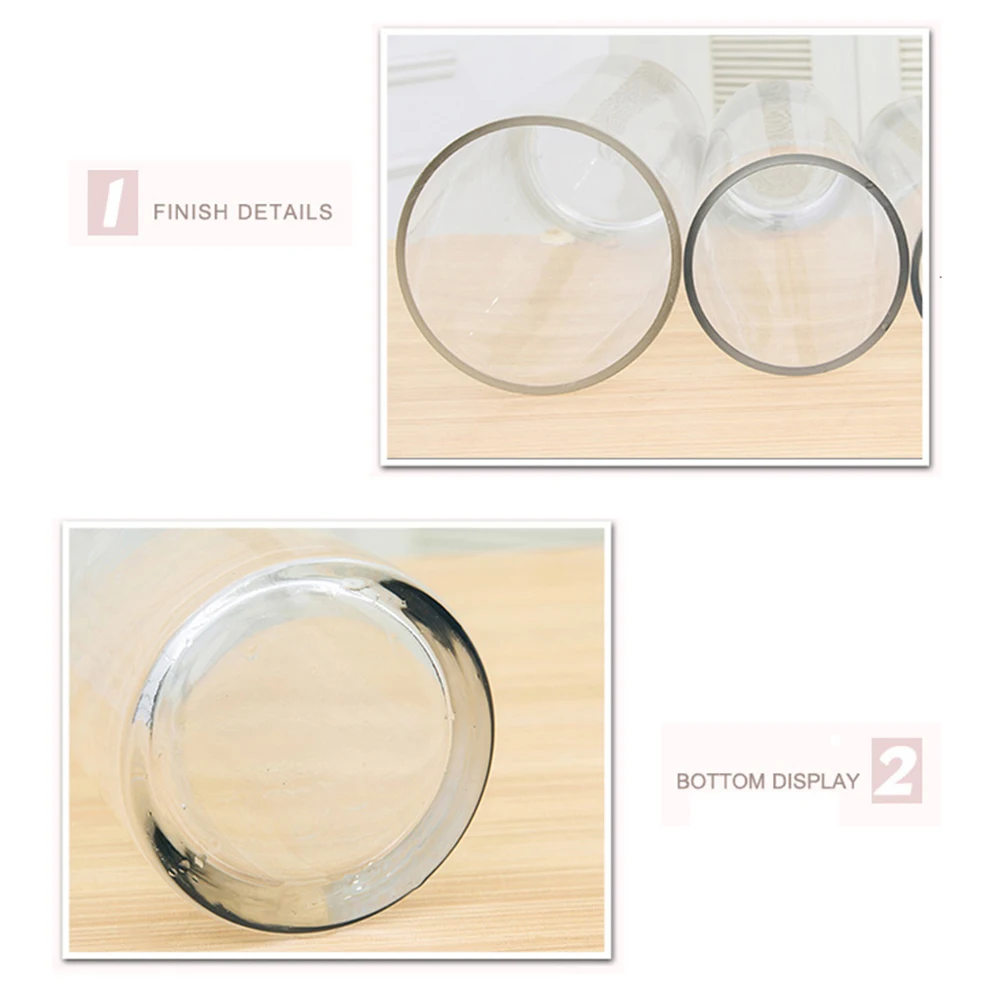 Cylinder Vase H60cm 50cm 40cm 35cm 30cm 25cm 20cm 15cm Glass Vases for Wedding Centerpiece Clear Tall Borosilicate Glass Vases