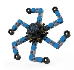 Novelty Fidget Spinner Diy Deformable Stress Relief Toy Fingertip Spin Top Antistress Mechanical Chain Gyroscope Toy For Kids