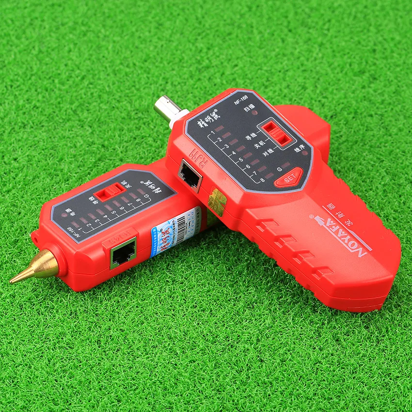 Тестер сетевого кабеля инструмент NF-168 Кабельный тестер слежения искатель строки линия RJ45 RJ11 BNC интерфейс