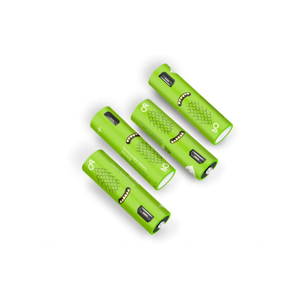  Оптовая поставка с завода микро USB перезаряжаемые батареи AA 1 2 V 450 мА/ч 1000 дешевизна 4 шт перезаряжаемого ni-cd