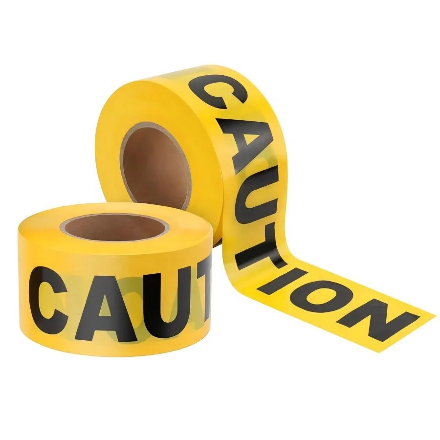 Customized Premium Crime Scene Caution Tape Barricade Tape with Bold Black Font for Horror Party Outdoor Crossing Crime Scene