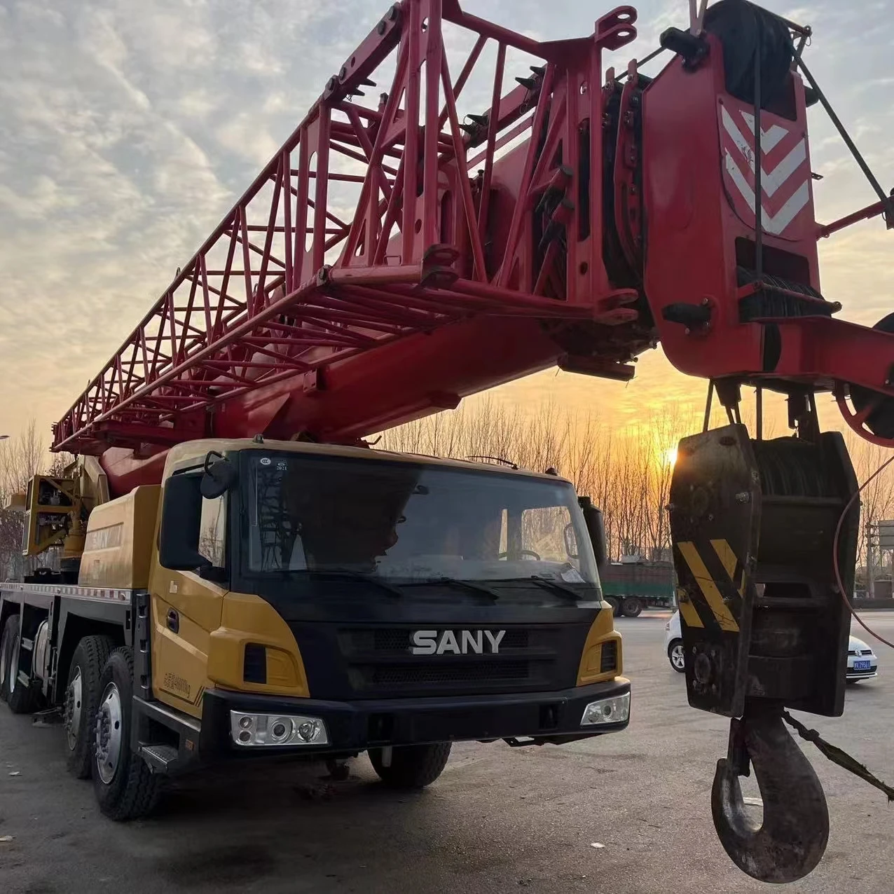 Китайский бренд 75 тонн Sany используется мобильный гидравлический кран высокого качества Подержанный автокран для продажи