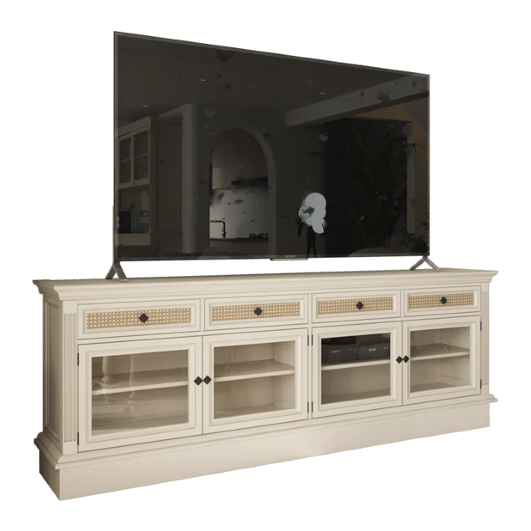 Wholesale 2022 modern american new design simple wood living room tv units cabinets.