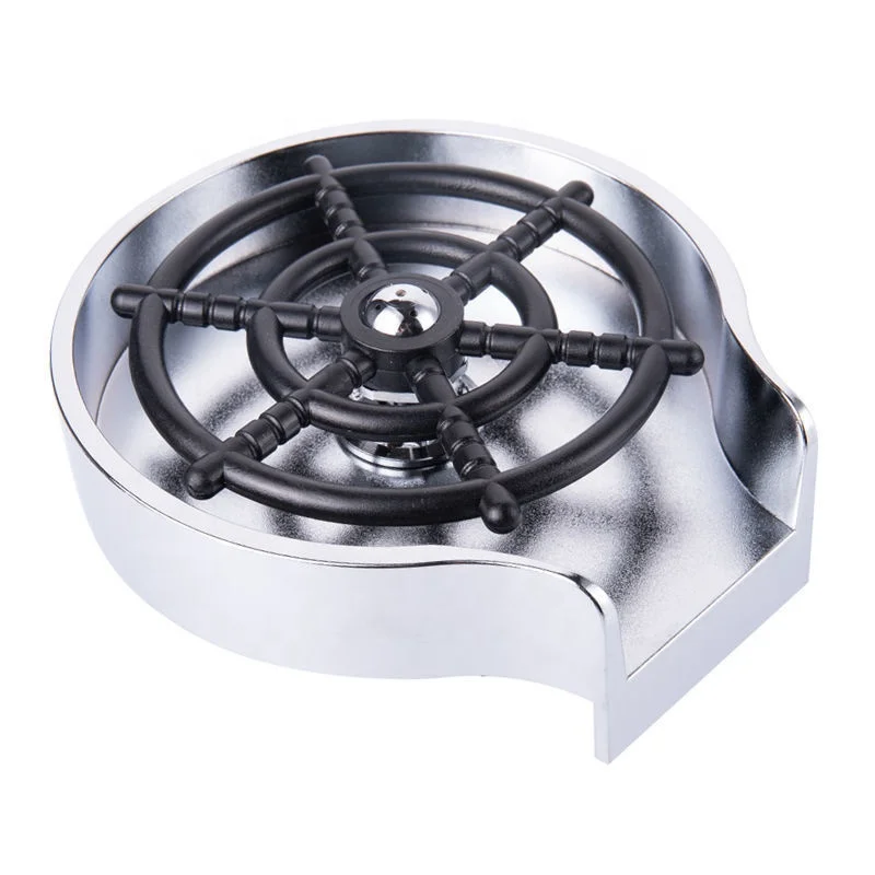 Kitchen Sink Accessories Black Bar Glass Bottle Rinser Cup Glass Washer Coffee Rinser