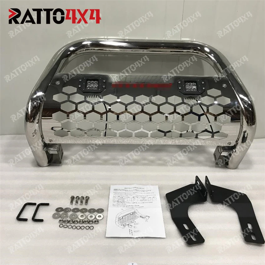 Ratto Car Accessories Black Steel Universal Easy Install Bull Bar Nudge Bar Grille Guard For Isuzu D-Max