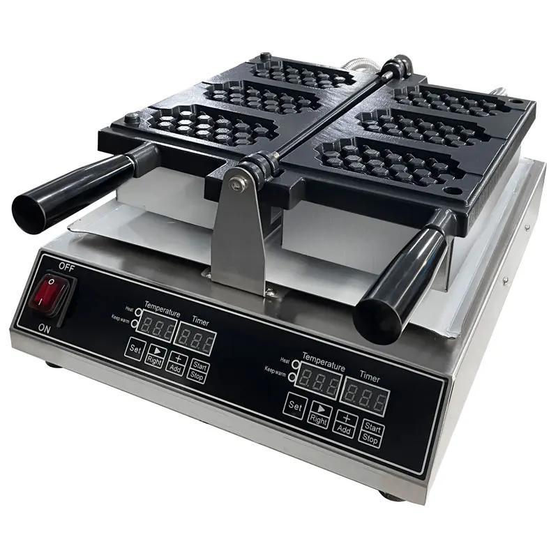 Commercial egg waffle baking equipment honeycomb shaped waffle machine Professional 220V 110V Snack Stick Waffle Baker