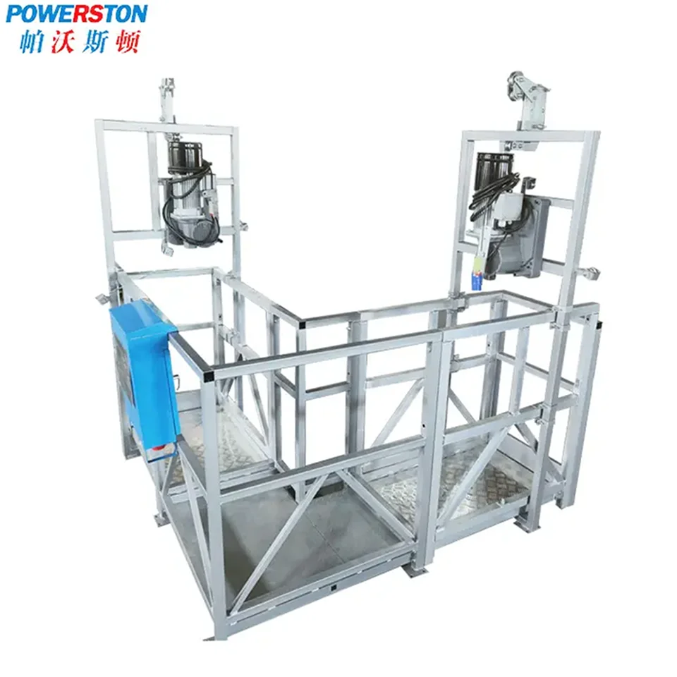 Good Manufacturing Technology ZLP630 Aluminum Alloy Or Steel Aerial Work Rope Lifting Mobile Scaffolding Platform