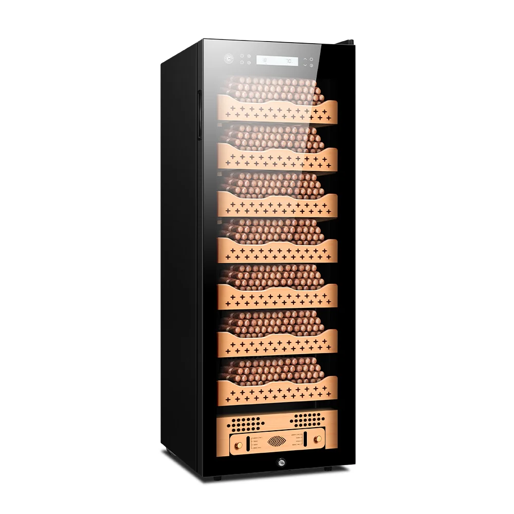 268C CIGARLOONG Large Cigar Custom Luxury Cooler Electrical Humidor Cigar Refrigerator Cabinet Led Light Humidor