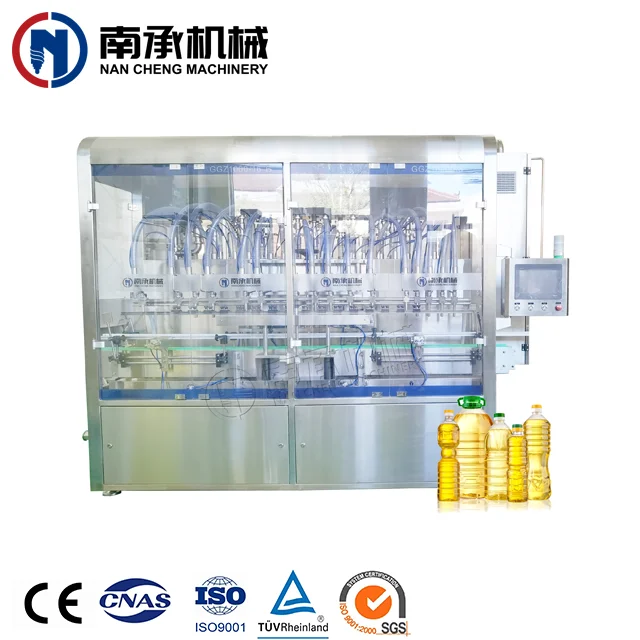 Customized automatic soyabean refined olive vegetable sunflower edible cooking oil filling machine bottling plant