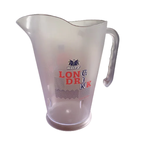 Recyclable Hard Plastic Stackable Plastic Jugs Ice Beer Pitchers With Custom Logo Printed