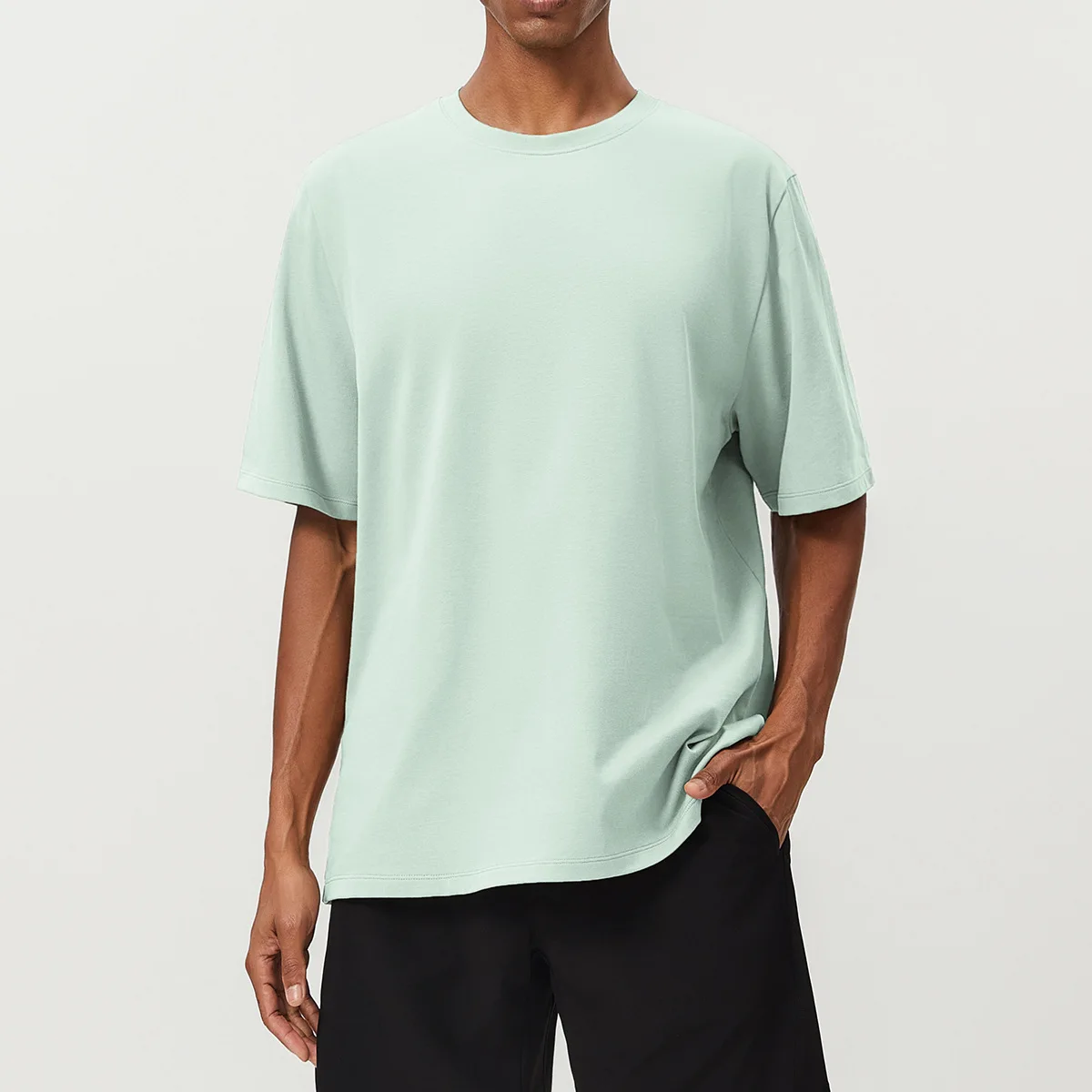 Workout clothing custom high quality sports gym running top round neck fitness short sleeve t shirt for men