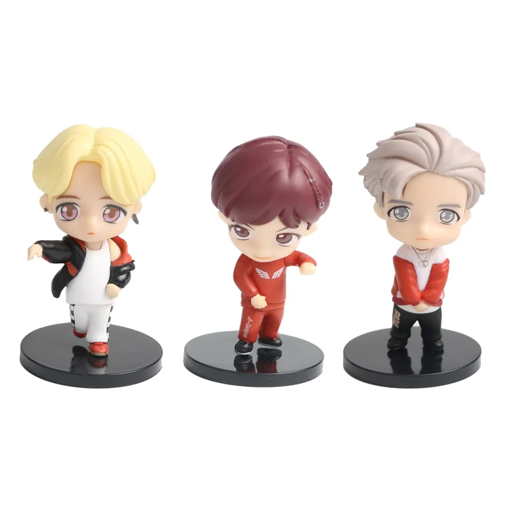 Горячая продажа 7 предметов в партии корейский мальчик группа Nam-чжун Ким сок Jin мин Юн Gi Чжи тэ Хен вентиляторы рисунок