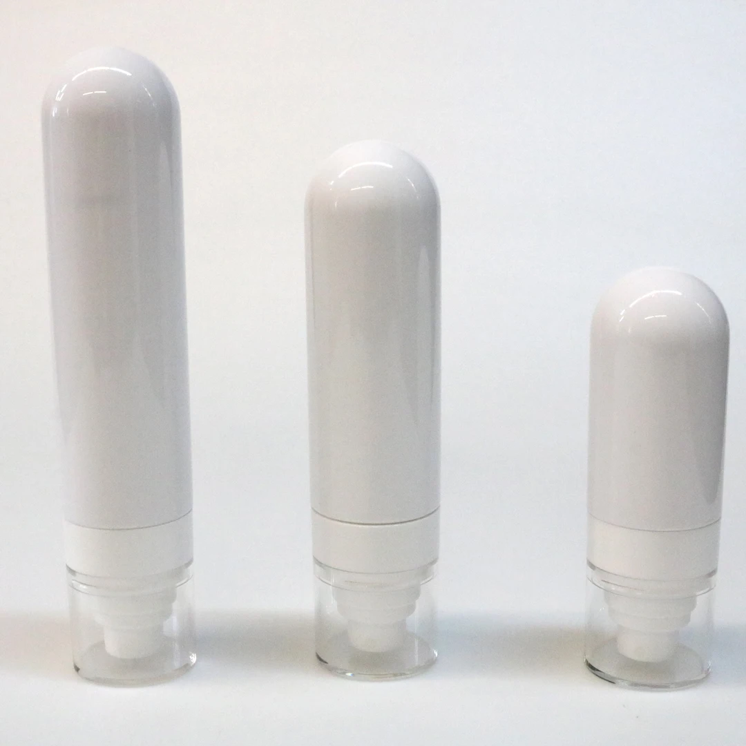 Private Label Cosmetic Packaging Pet Spray Bottle 30ml 50ml 80ml 100ml 120ml Skincare Packaging Airless Pump Bottle