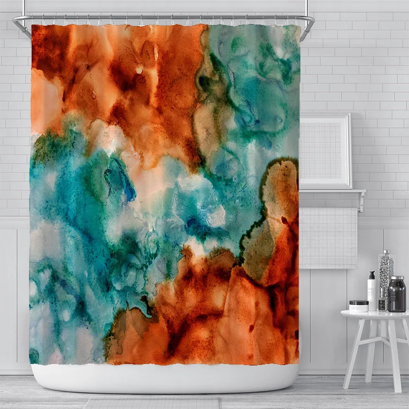 Wholesale Artistical Design Digital Print Waterproof Shower Curtain, Waterproof Bathroom Curtain, Custom Shower Curtain