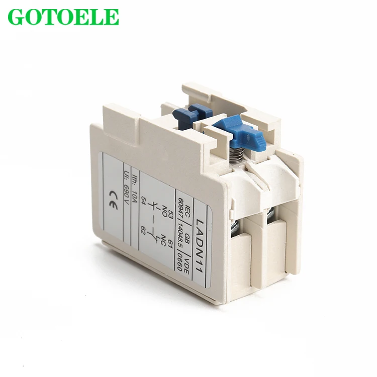 AC contactor old type LC1-D series auxiliary contact LA1-DN22 2NO+2NC 10A have a lot of stock