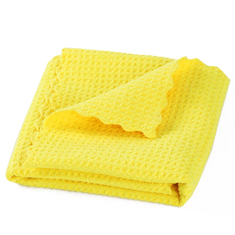 wholesale Korean Microfiber Cleaning Cloth Waffle Weave Detailing Car Care Product Washing and Cleaning Towels for Car