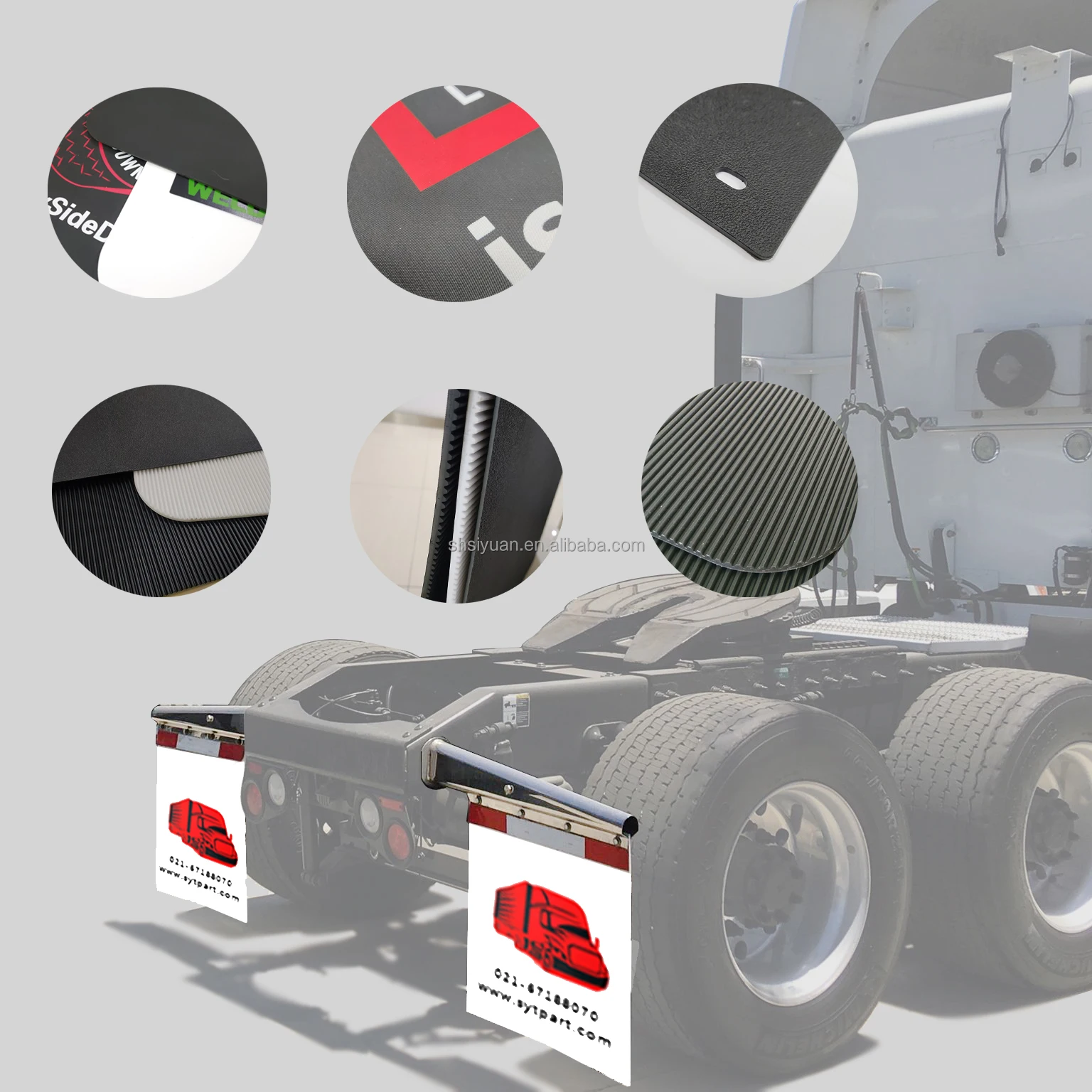 Steel-Reinforced Anti-Sail Mud Flaps