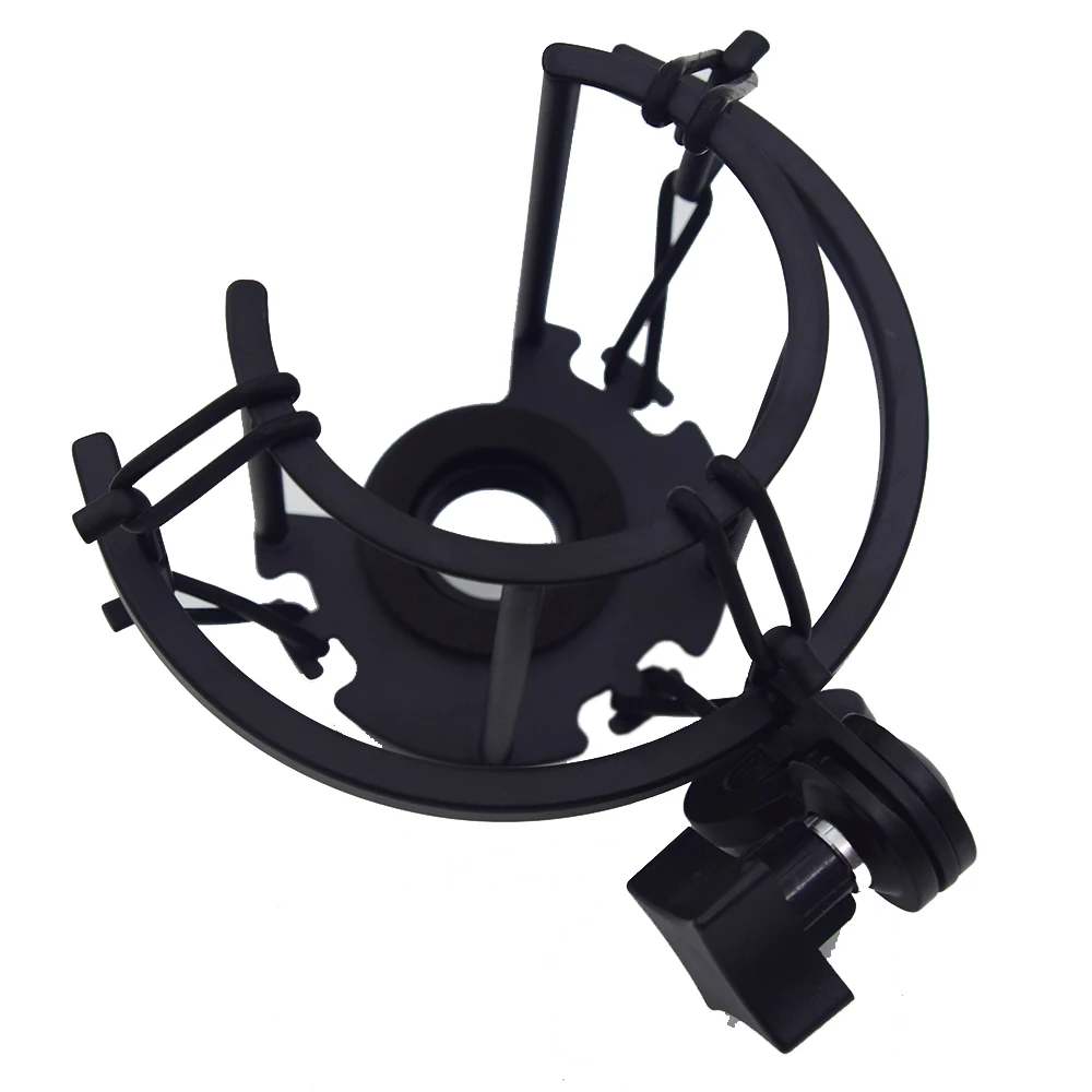 Matte Black MA703 Base-threaded Elastic Condenser Mic Tube Microphone Shock Mount for TF11 TF29 TF39 TF47 TF51
