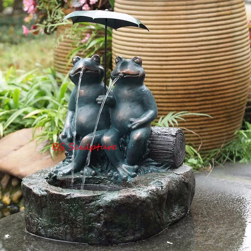 GardeN Decoration Bronze Fish Metal anImal Water Fountain