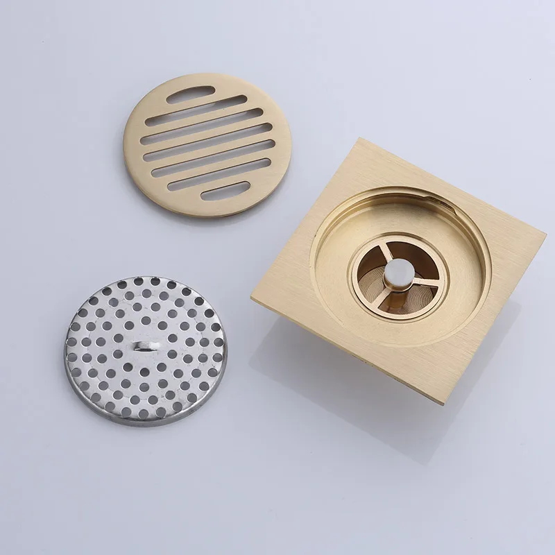 Hot selling brass bathroom antique floor drain copper shower drainer bath floor drain cover