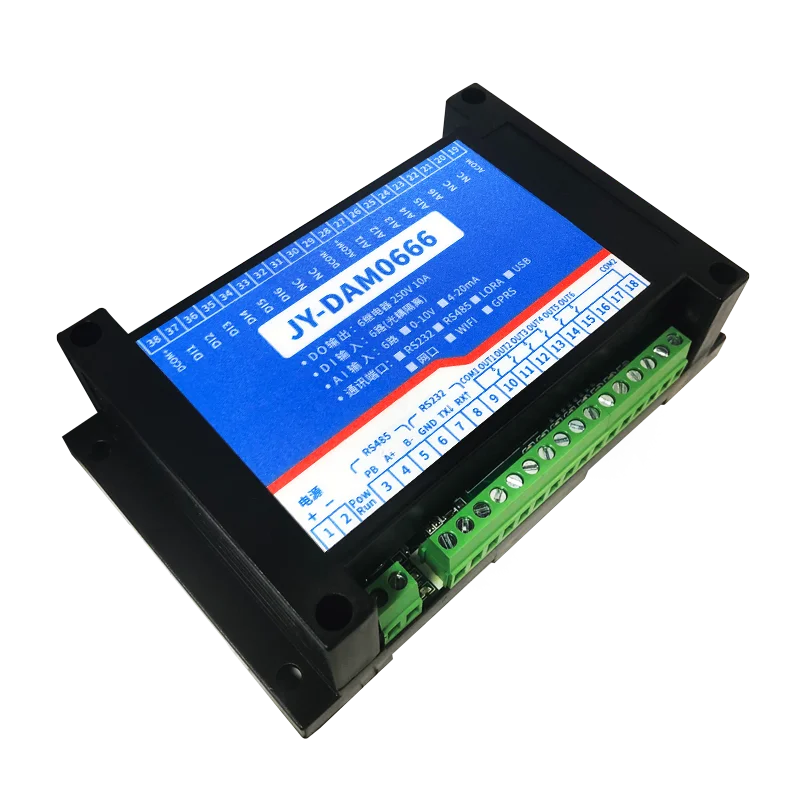 DAM0666 relay control module 6-channel analog input switch detection RS232485 edge calculation
