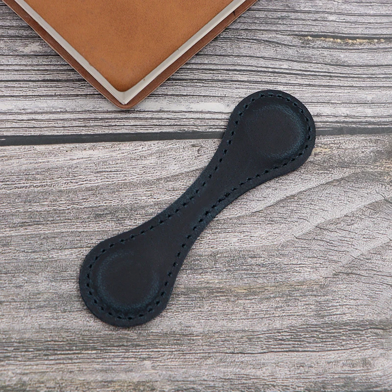 Fast Shipping 3-Day Leather Magnetic Bookmark Retro Handmade Holder for Teacher and Student Gifts Promotional Bookmarks