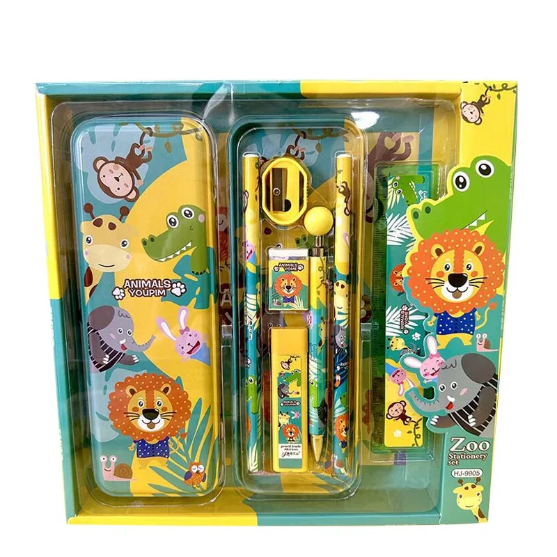 New style hot sale good quality pen stationery set gift box graduation gift children premium stationery set for kids