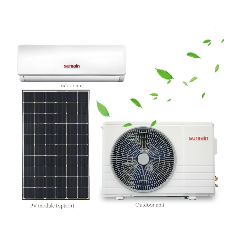 PV Direct Solar Powered Inverter Air Conditioner AC DC Hybrid Renewable Energy Air Conditioner 12000 18000 24000 BTU
