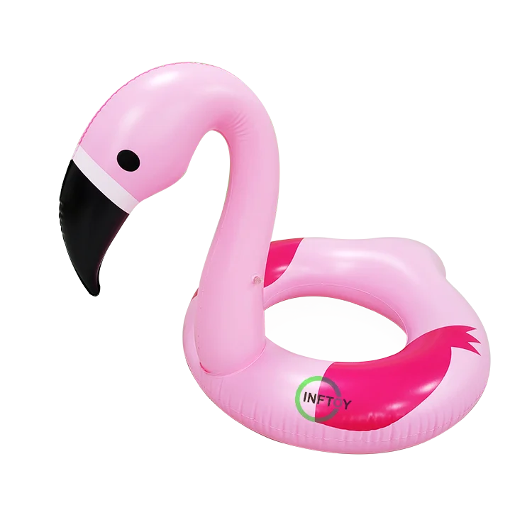 Manufacturers stock pink water floats flamingo floats inflatable swimming ring flamingo