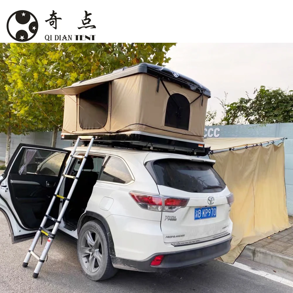 Hottest Automatic Auto Glamping Hard Shell Roof Top Tent Camping Equipment Zelt