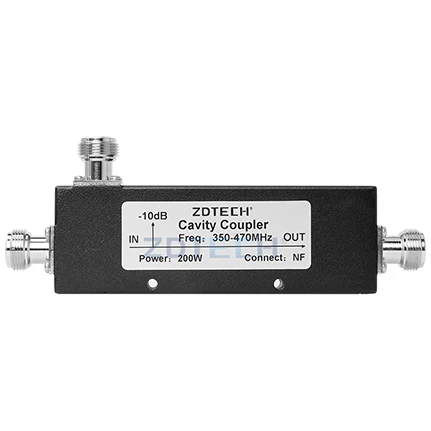 200w Low Frequency rf Directional Coupler 350-470 MHz 10dB Directional Coupler UHF with N type F Connectors