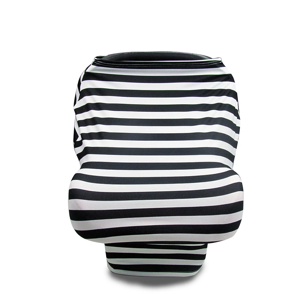 Sublimation Polyester Nursing Breastfeeding Cover Stroller Shopping Cart Cover Baby Car Seat Covers