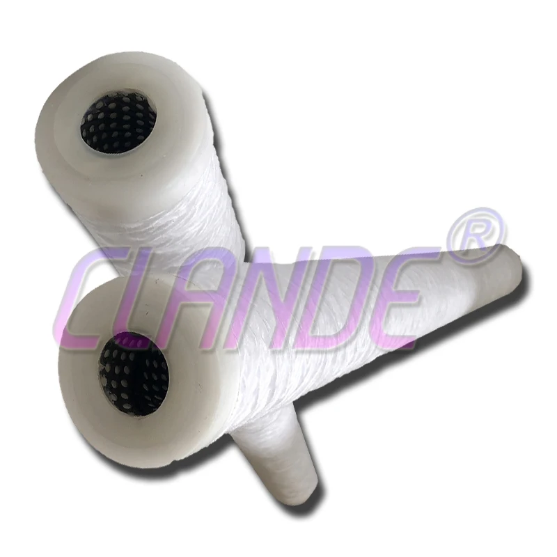 5/10/20/40 Inch 5 Micron String Wound Filter Cartridge For Water Refilling Station Machine