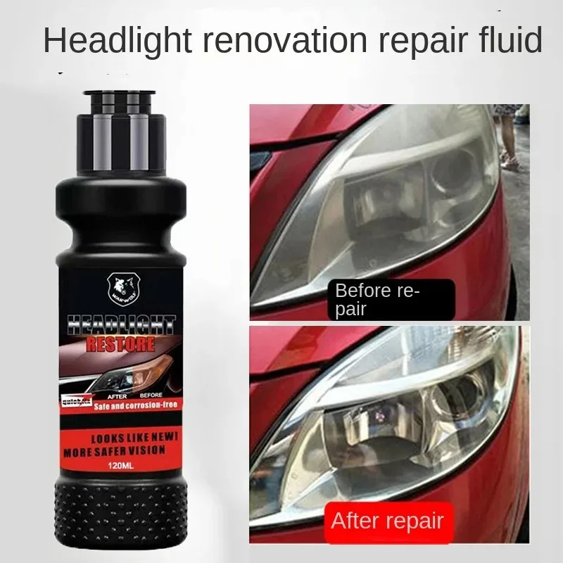 Car Headlight Restoration Polishing Kits Headlamp Scratch Remover Repair Cleaning Paste Remove Oxidation Headlight Polish Liquid