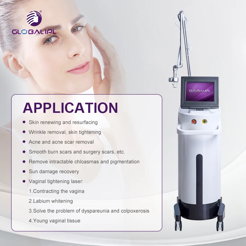 Vaginal Repair 2024 New Multiple Treatment Parameters Skin Rejuvenation Beijing GLOBALIPL Co2 Laser Machine for Scar Removal