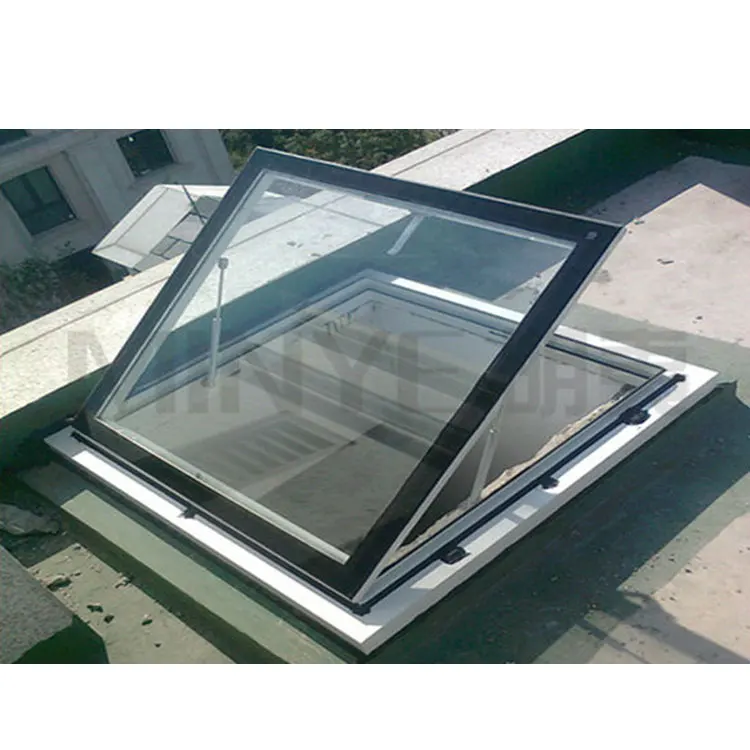 Aluminum profile outward opening glass roof window skylight