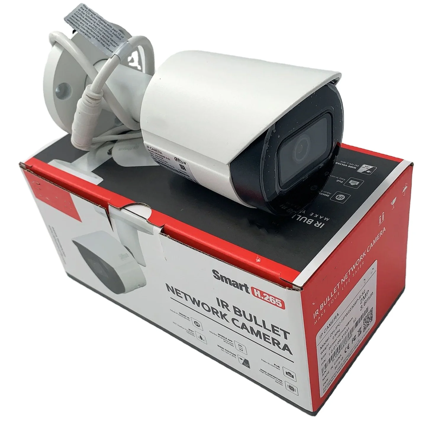 DH IPC-HFW2230S-S 2MP Lite IR Fixed-focal Bullet Network Camera  IP67 12V DC/POE Intrusion, tripwire 2021 Hot Sale