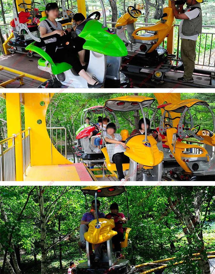 Attraction amusement park sky bike space walk rides sightseeing roller coaster track pedal train rides for sale.jpg