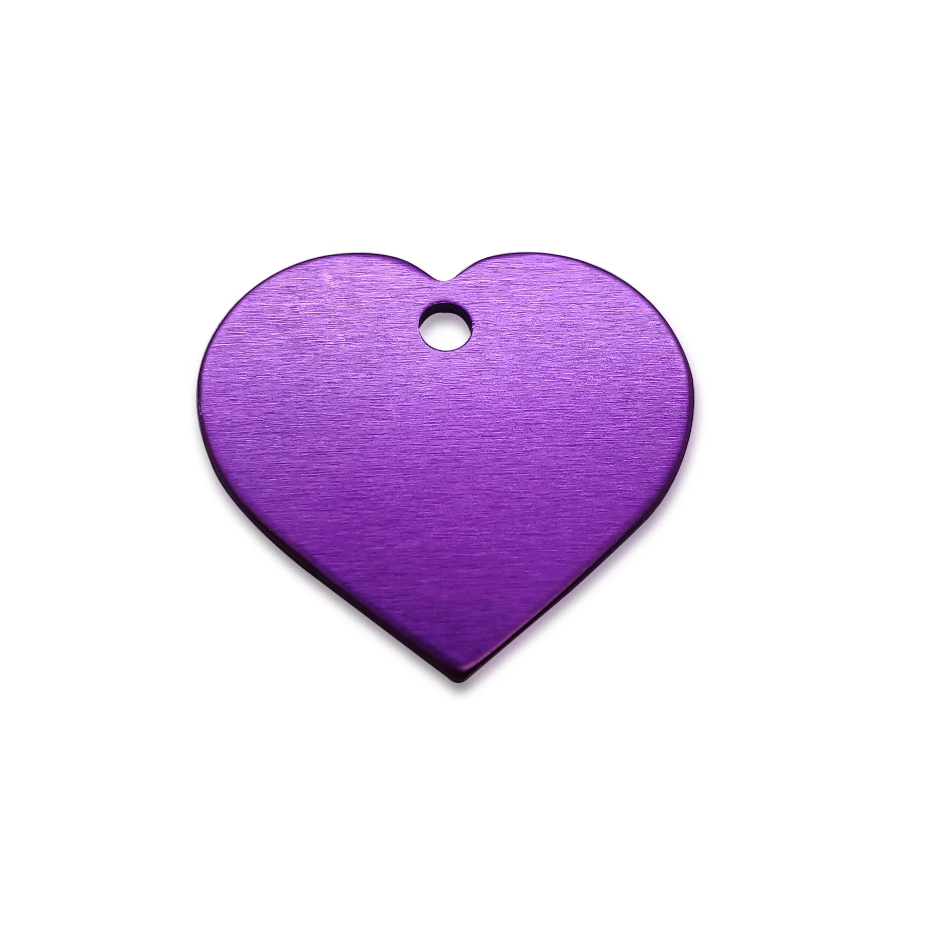 
Wholesale Customized Logo Heart Shape dog tag Metal Multicolor Aluminum Pet Name Dog Tags corrosion resistant dog tag 