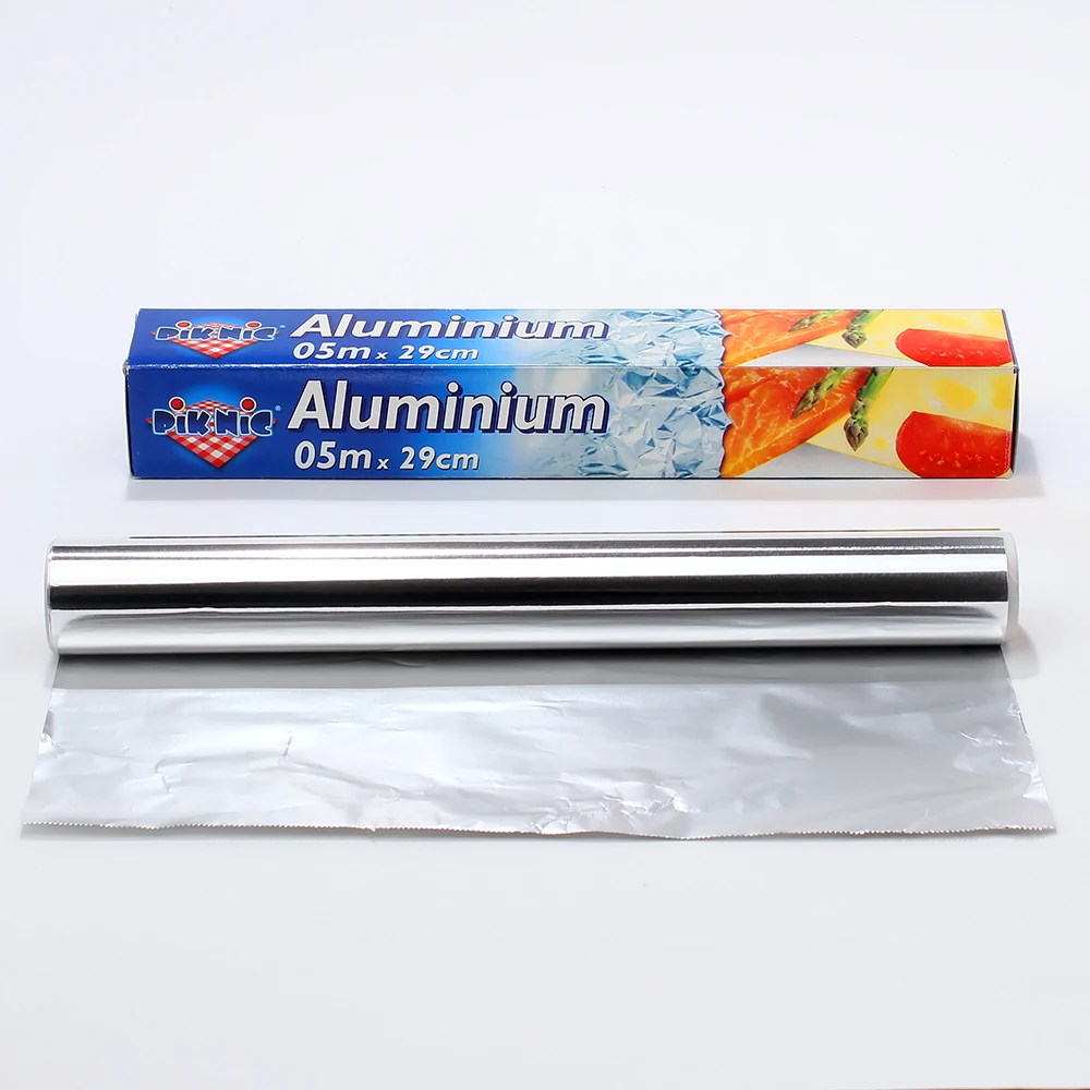 8011 Food Grade Household Aluminium Food Packaging Tin Foil Aluminum Paper Foil Roll For Cooking