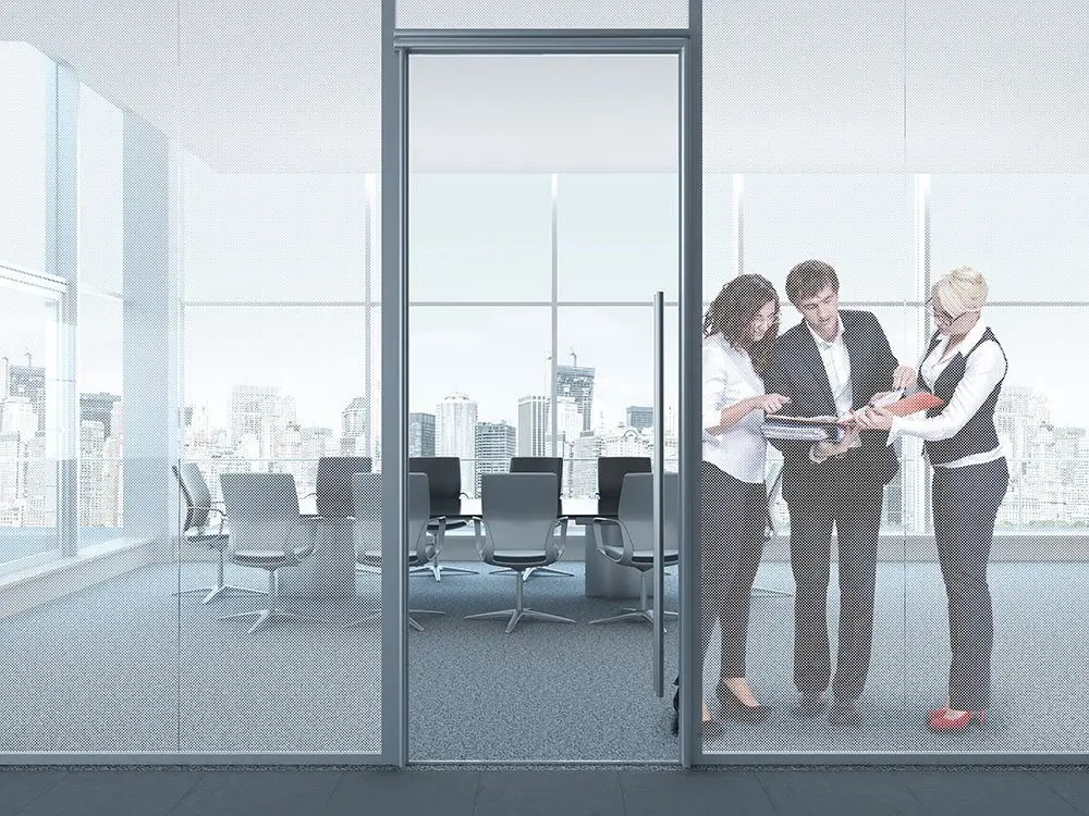 LAUFEN window film living room dots beautiful home glass film bathroom decorative reeded glass film