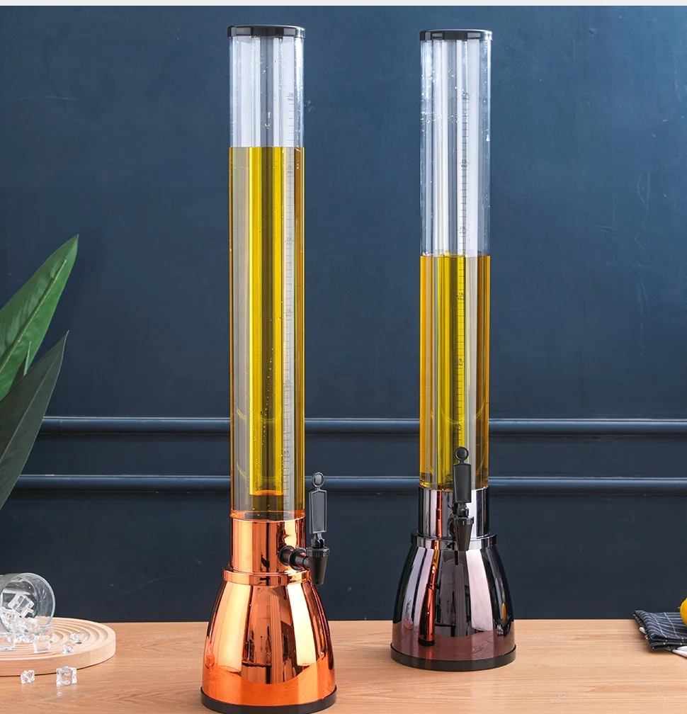 Wholesale Customized Logo 1.5/3l Beer Tower Beverage Juice Chilled Beer Dispenser