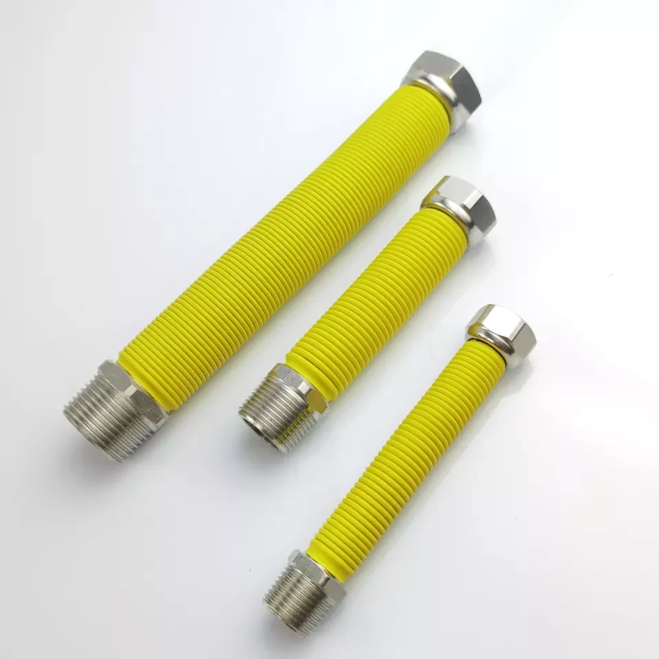 Italy Joints Corrugated PVC Pipe Stainless steel flexible metal hose / high pressure natural gas pipe for home gas system