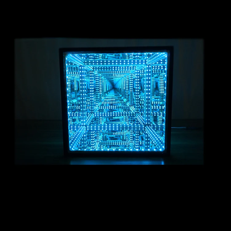 Popular infinity led cube 3D mirrors lights led decoration for home decoration