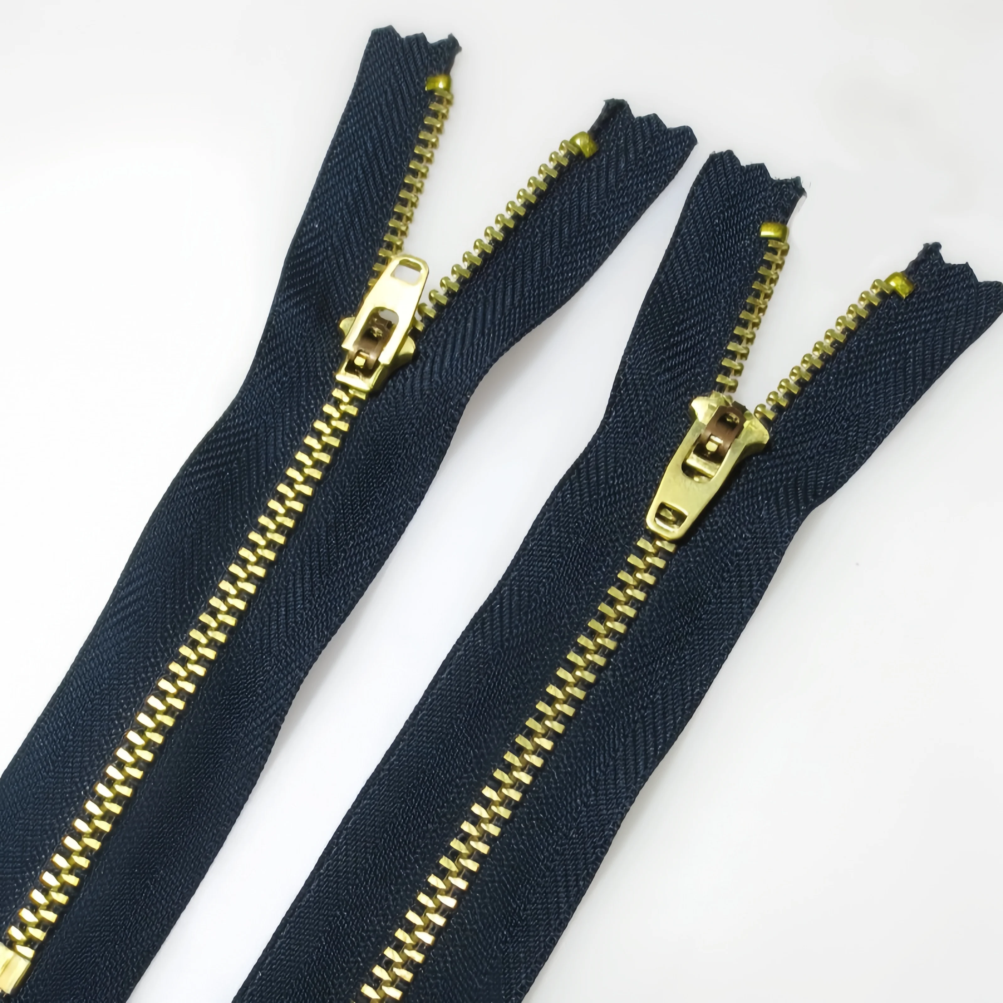 New Arrival Jeans Zip Auto Lock 4YG Slider Close-end Custom Design Logo Size Color Metal Jeans Zipper Cierre Para Jeans De 12 Cm