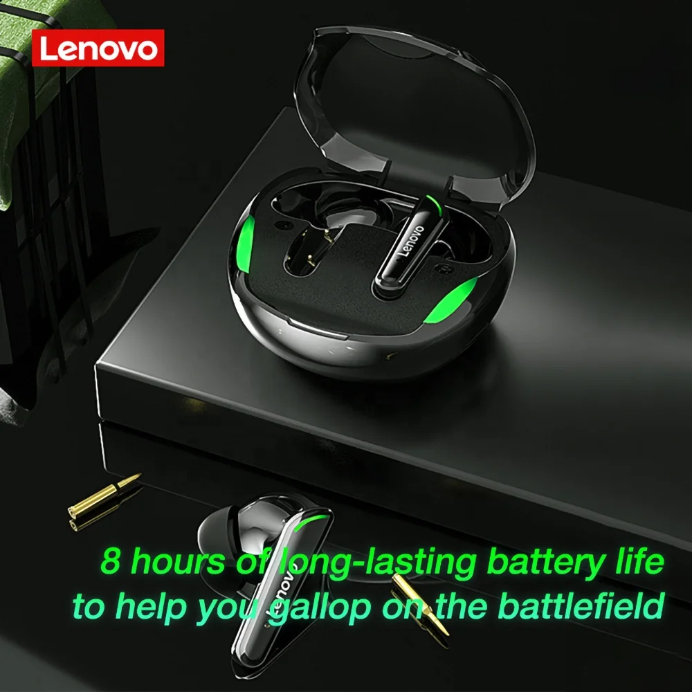 Original Lenovo XT92 TWS Wireless Earphone 5.1 Gaming Sport HiFi Headphones Low Latency With Mic 9D Stereo Headsets