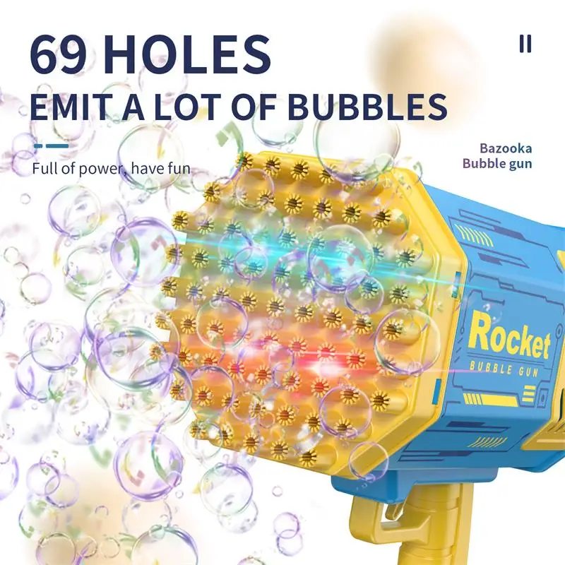 69 hole bubble machine gun Summer bubble gun Automatic hair dryer Soap bubble machine gun