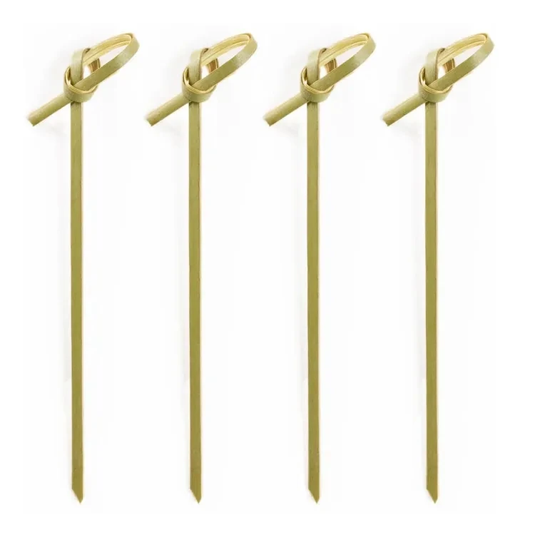 Eco Friendly Bamboo Skewer Cocktail Skewers Bamboo Knot Skewer With Cheap Price